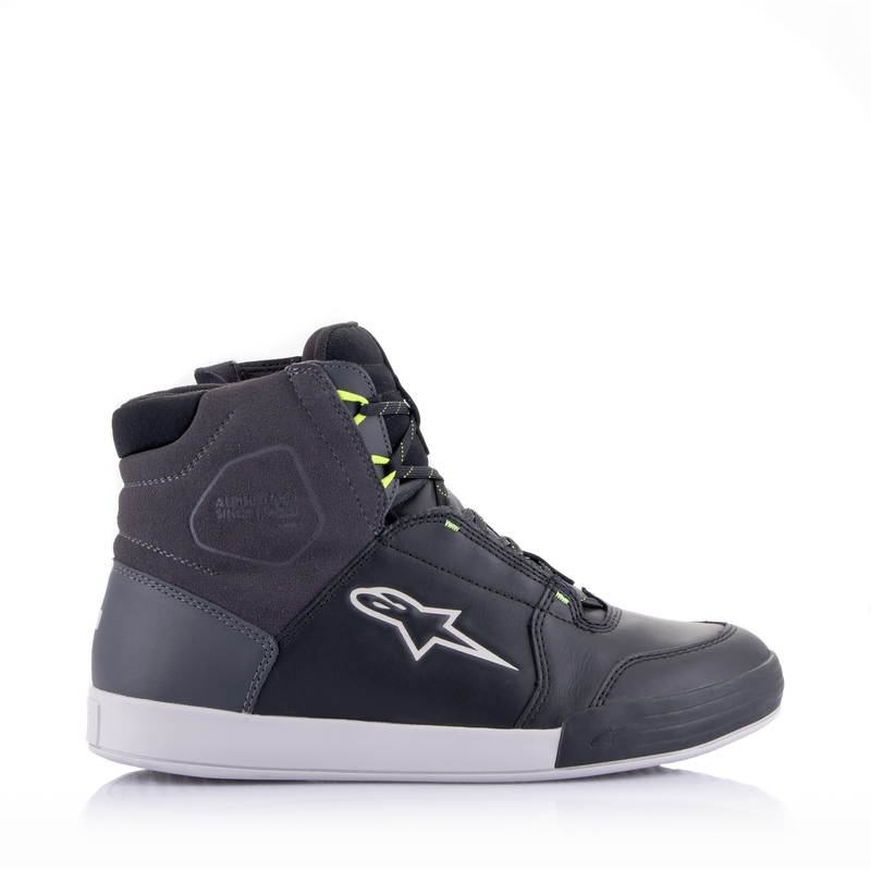 Bottes de moto Alpinestars Chrome Drystar Noir-Gris-Jaune fluo