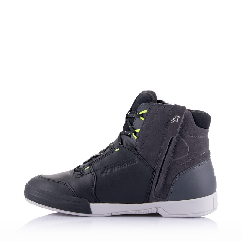 Bottes de moto Alpinestars Chrome Drystar Noir-Gris-Jaune fluo