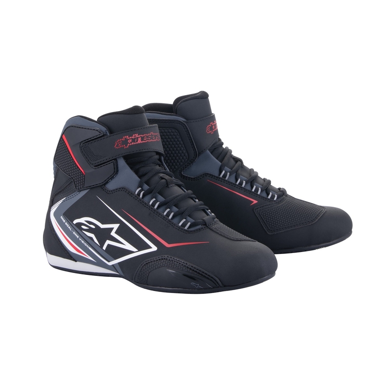 Bottes de moto Alpinestars Sektor Waterproof noires, blanches et grises