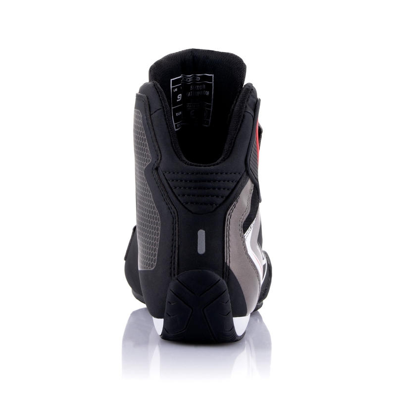 Bottes de moto Alpinestars Sektor Waterproof noires, blanches et grises