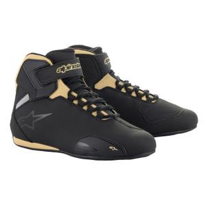Bottes de moto Alpinestars Stella Sector Noir-Champagne pour femme