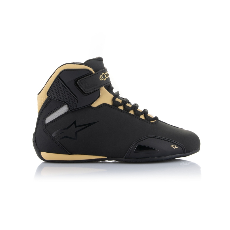 Bottes de moto Alpinestars Stella Sector Noir-Champagne pour femme