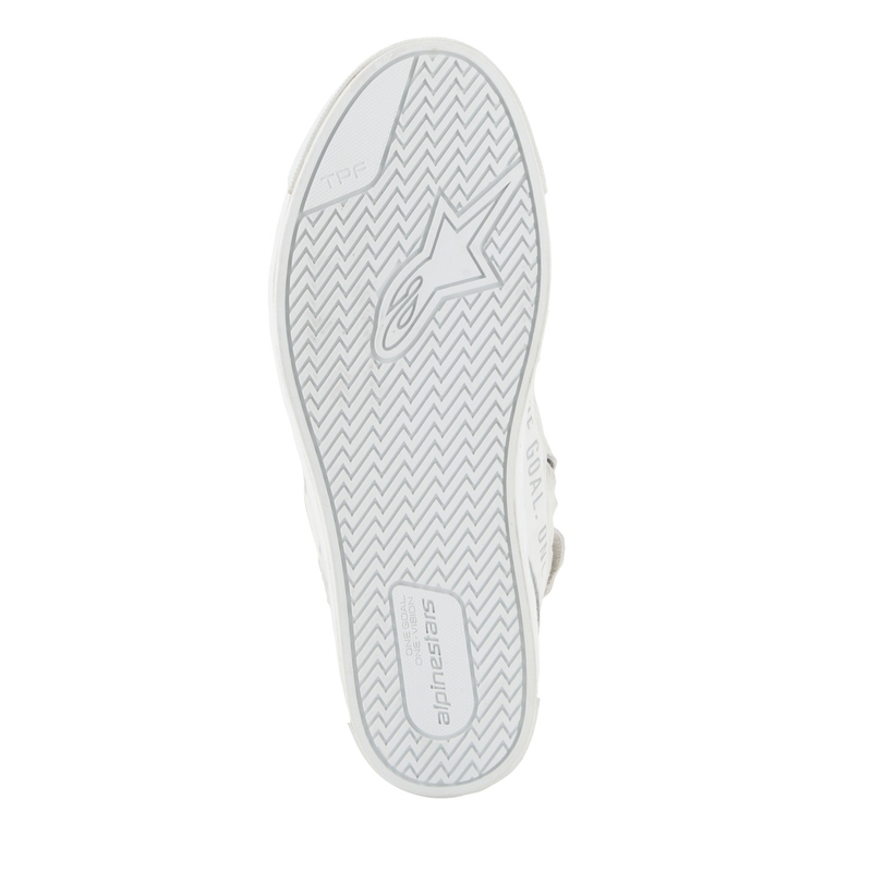Bottes de moto Alpinestars Stella Stated Podium pour femmes, blanches et grises