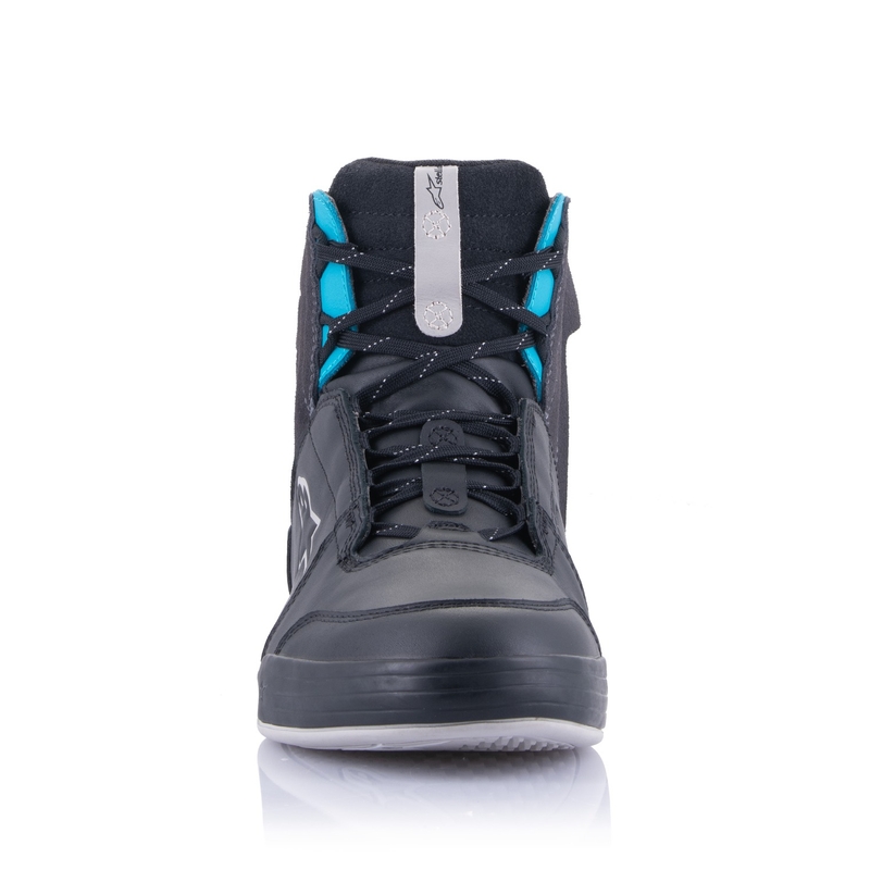 Bottes de moto Alpinestars Stella Chrome Drystar Femmes Noir Gris Bleu