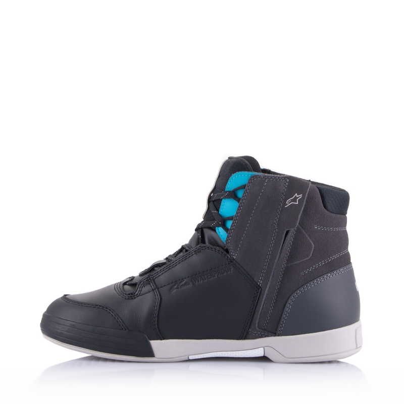 Bottes de moto Alpinestars Stella Chrome Drystar Femmes Noir Gris Bleu