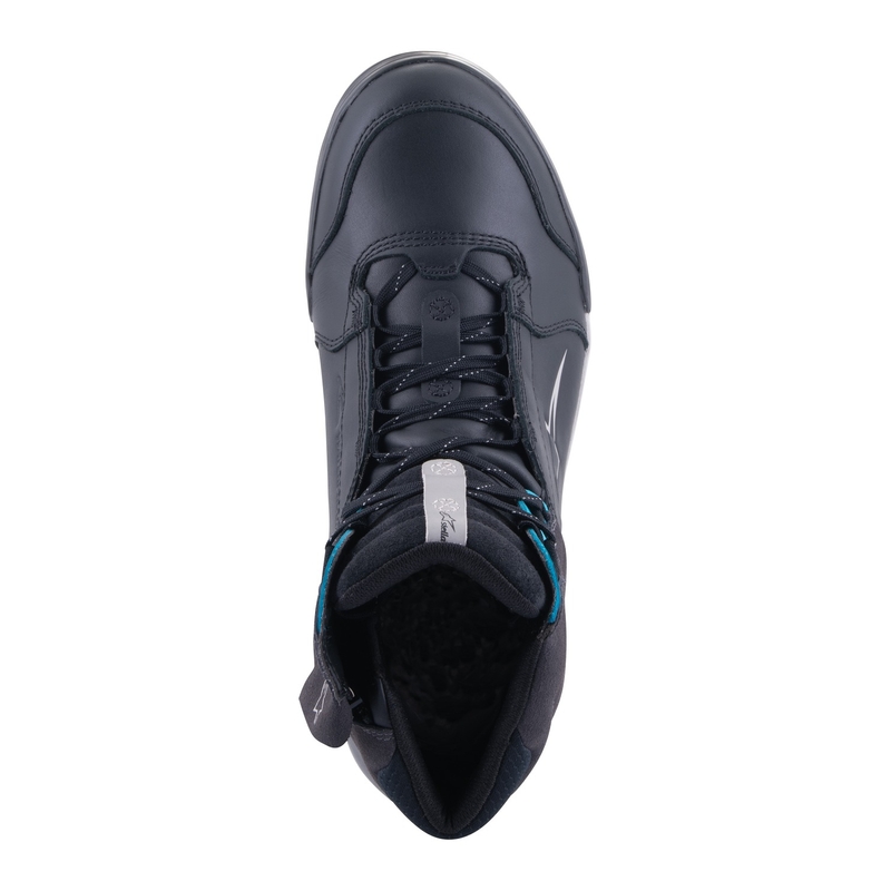 Bottes de moto Alpinestars Stella Chrome Drystar Femmes Noir Gris Bleu