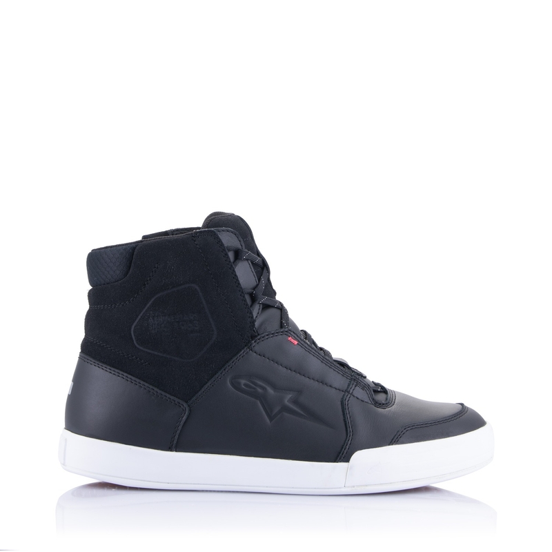 Bottes de moto Alpinestars pour femmes Stella Chrome Drystar noires, blanches et roses