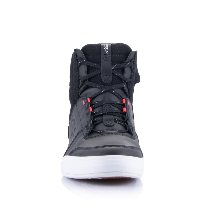Bottes de moto Alpinestars pour femmes Stella Chrome Drystar noires, blanches et roses