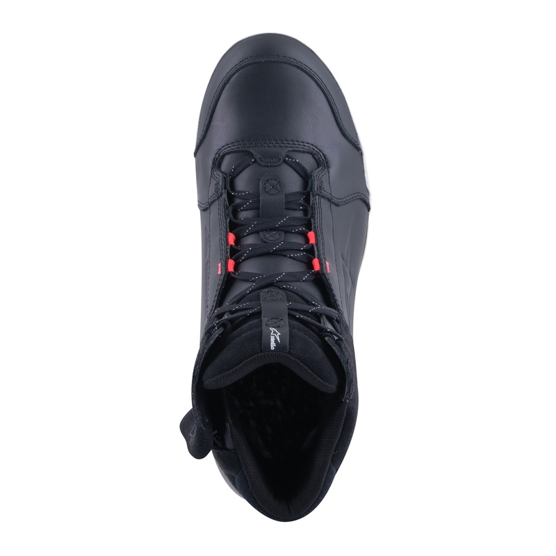 Bottes de moto Alpinestars pour femmes Stella Chrome Drystar noires, blanches et roses