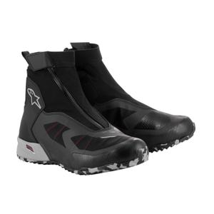 Bottes de moto Alpinestars CR-8 Gore-Tex noir-gris-rouge