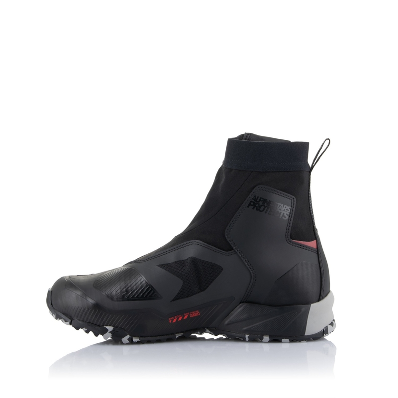 Bottes de moto Alpinestars CR-8 Gore-Tex noir-gris-rouge