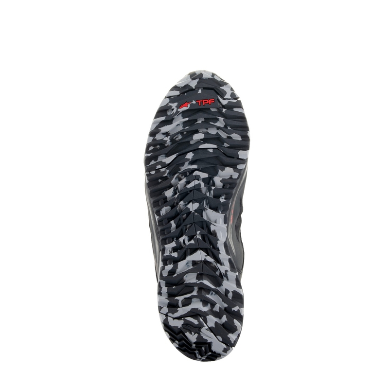 Bottes de moto Alpinestars CR-8 Gore-Tex noir-gris-rouge