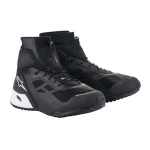 Bottes de moto Alpinestars CR-1 noires et blanches