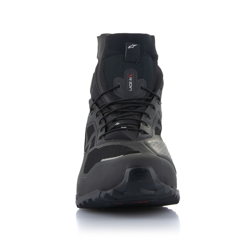 Bottes de moto Alpinestars CR-1 noires et blanches