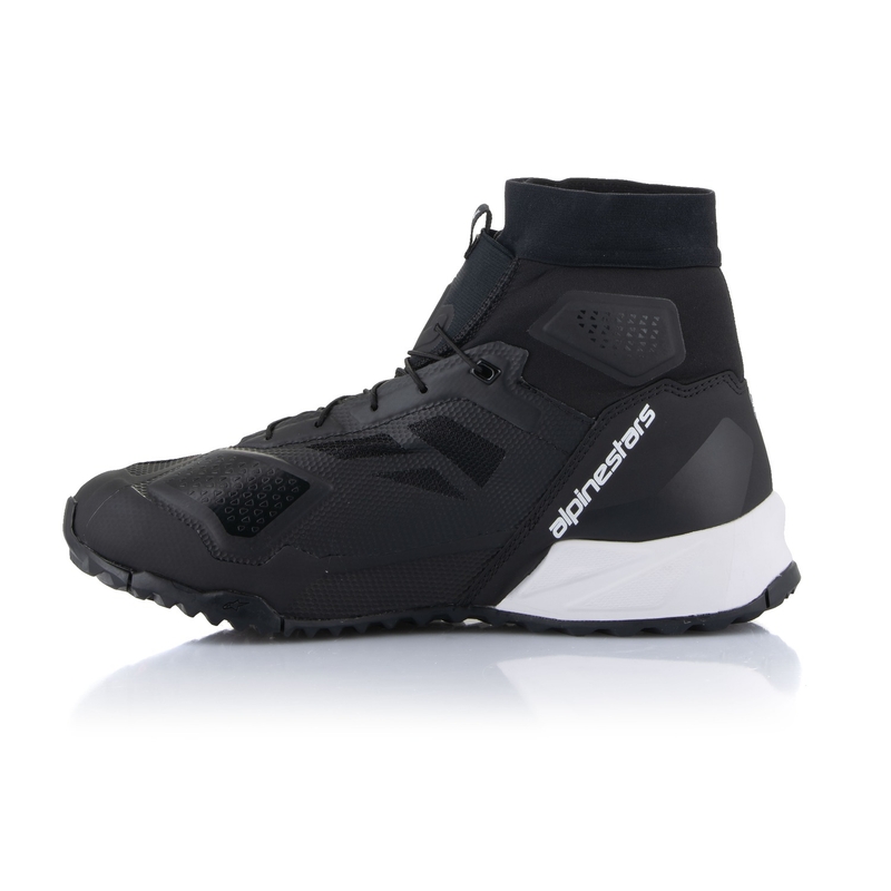 Bottes de moto Alpinestars CR-1 noires et blanches