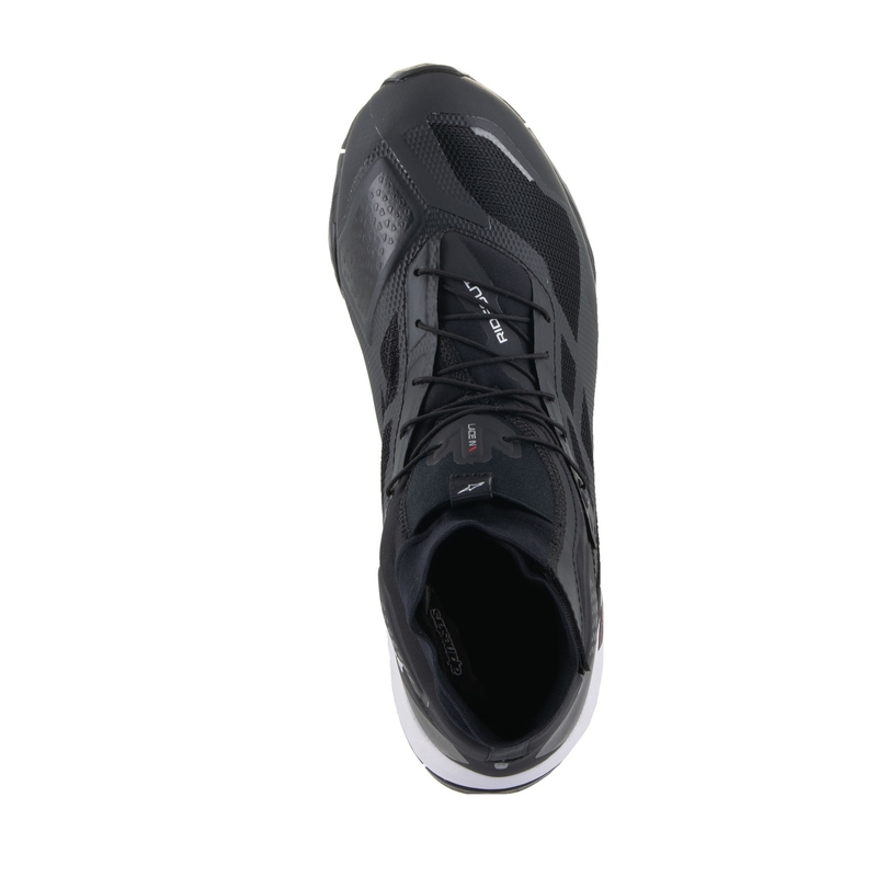 Bottes de moto Alpinestars CR-1 noires et blanches