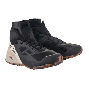 Bottes de moto Alpinestars CR-1 noires et marron clair