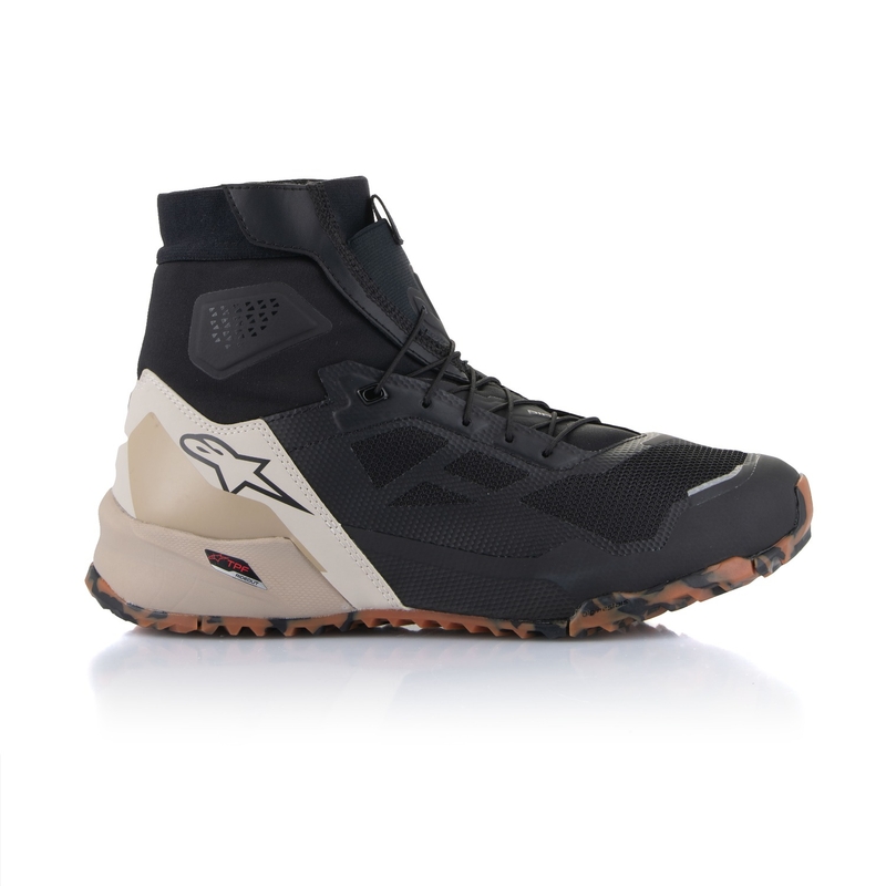 Bottes de moto Alpinestars CR-1 noires et marron clair
