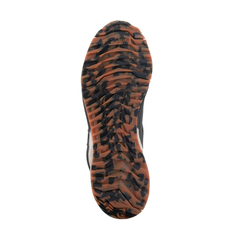 Bottes de moto Alpinestars CR-1 noires et marron clair