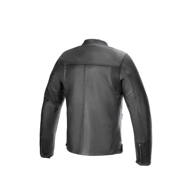 Alpinestars Blacktrack Veste de moto en cuir noir