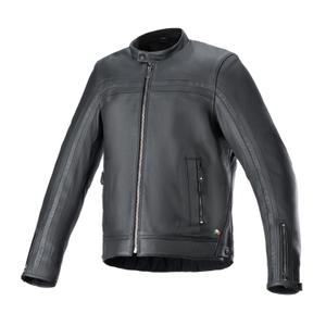 Alpinestars Dyno Veste de moto en cuir noir