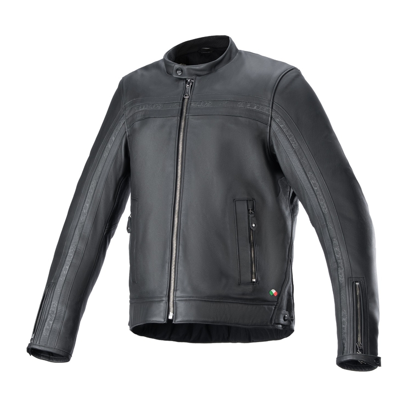 Alpinestars Dyno Veste de moto en cuir noir
