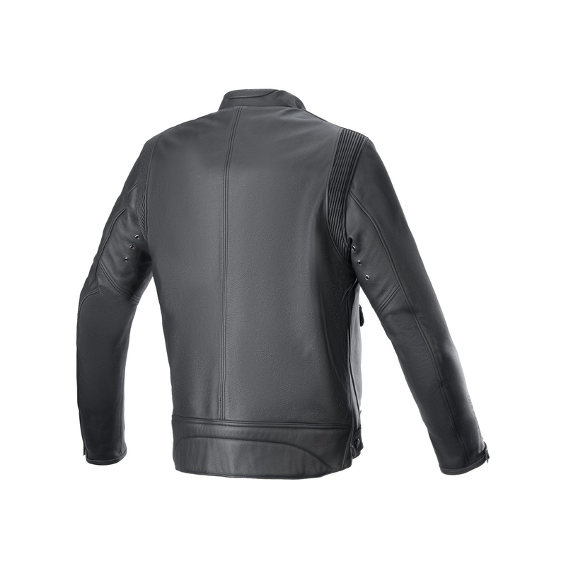 Alpinestars Dyno Veste de moto en cuir noir-rouge-beige
