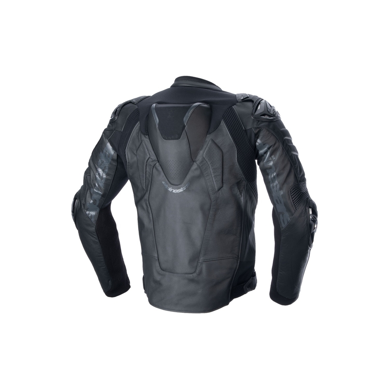 Blouson moto en cuir Alpinestars Atem 5 noir