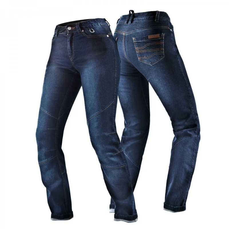 Jeans moto femme Shima Sansa bleu