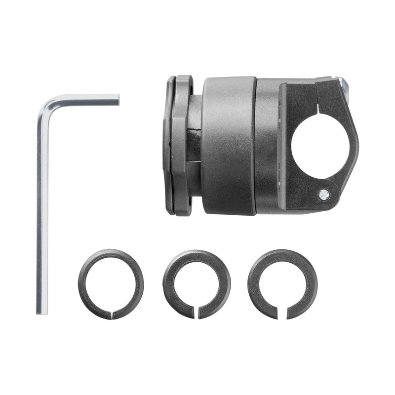 Support QUIKLOX d'Interphone pour miroir ou main courante de moto