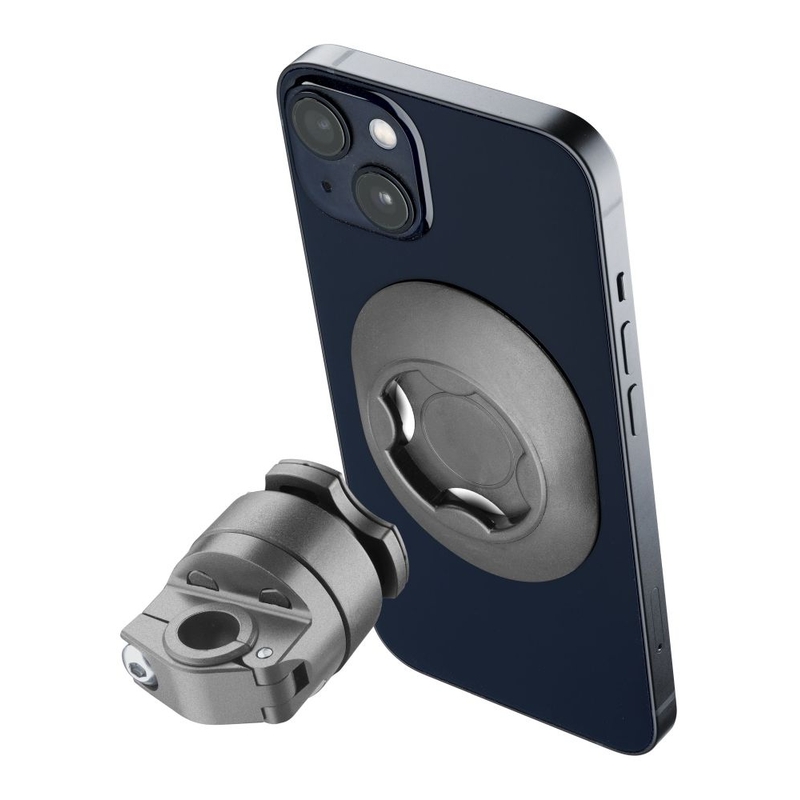 Support QUIKLOX d'Interphone pour miroir ou main courante de moto