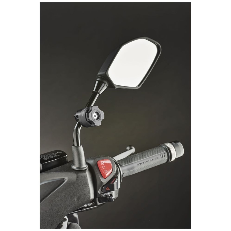 Support QUIKLOX d'Interphone pour miroir ou main courante de moto