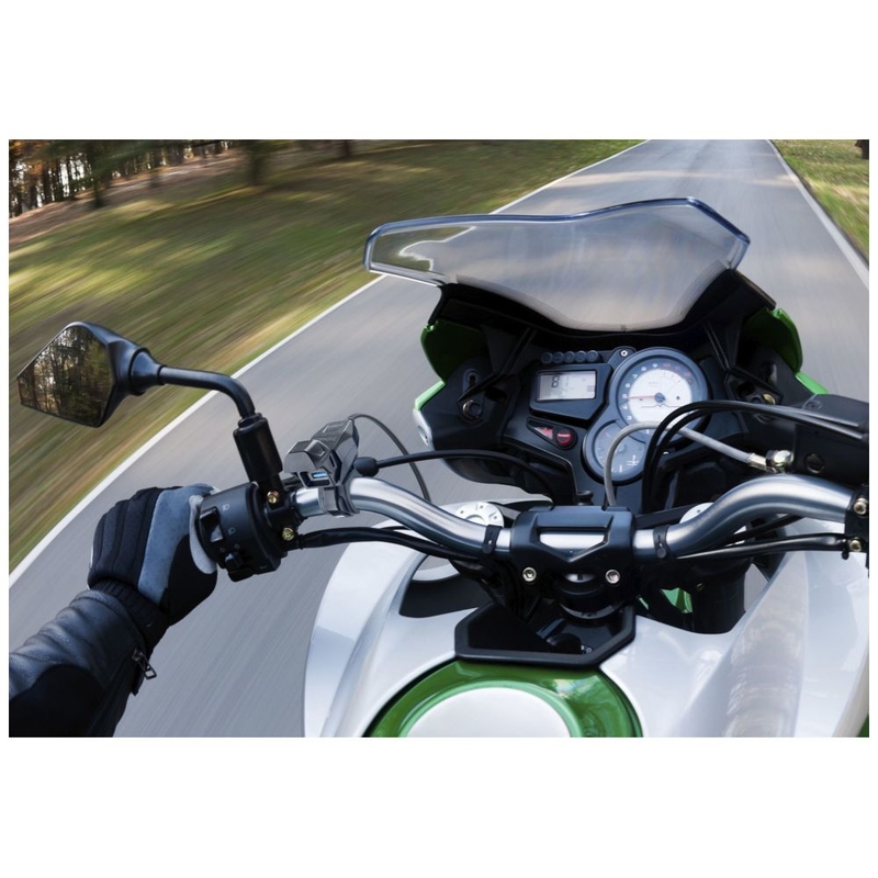 Chargeur de guidon de moto Interphone USB-A