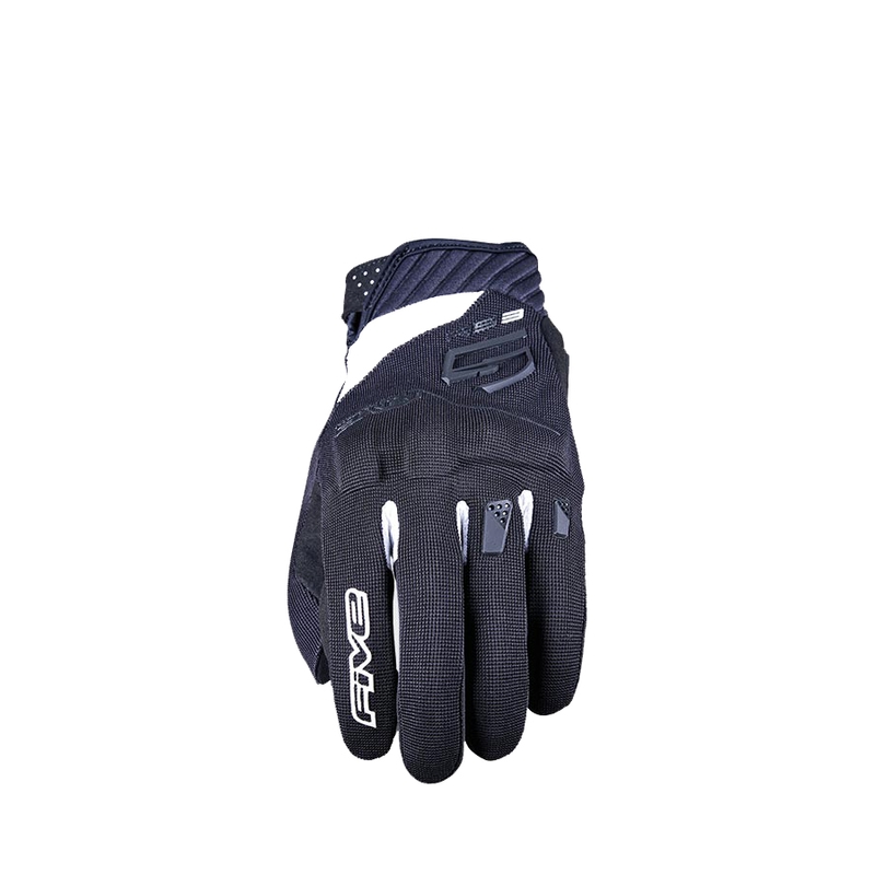 Gants moto FIVE RS3 EVO noir et blanc
