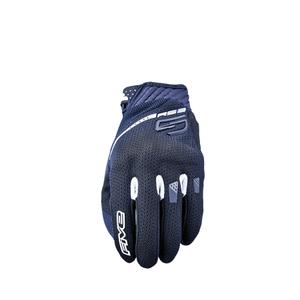 Gants moto FIVE RS3 EVO Airflow noir et blanc