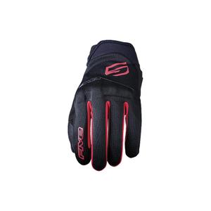 Gants moto FIVE Globe EVO noir-rouge
