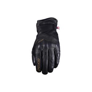 Gants de moto en cuir FIVE WFX Metro WP noir
