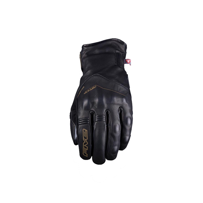 Gants de moto en cuir FIVE WFX Metro WP noir
