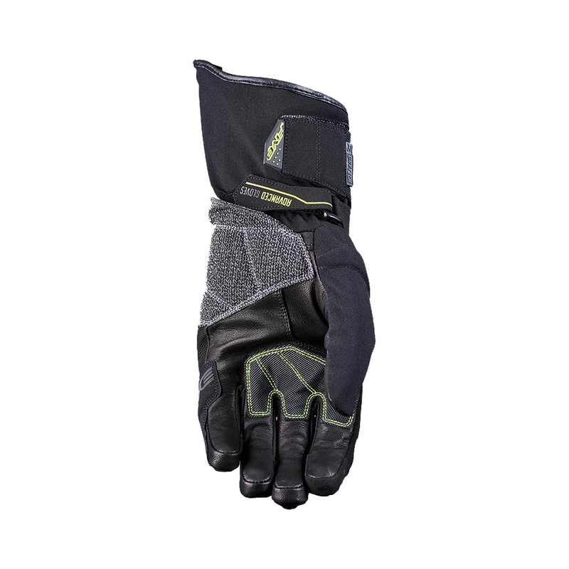 Gants moto FIVE TFX2 WP noir-jaune fluo soldes