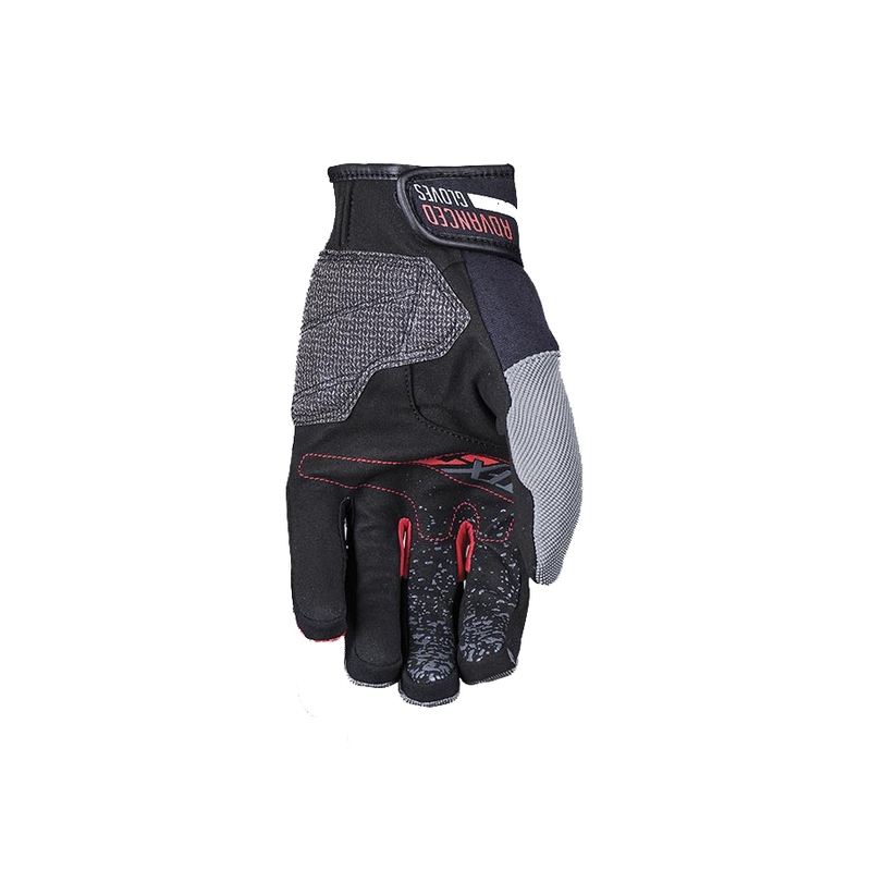 Gants moto FIVE TFX4 gris-rouge soldes