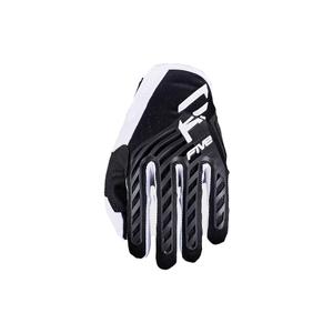 Gants de motocross FIVE MXF3 EVO noir et blanc