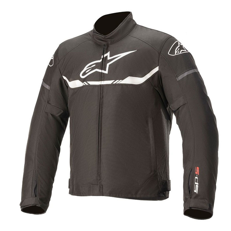 Veste de moto Alpinestars T-SPS Waterproof Black and White