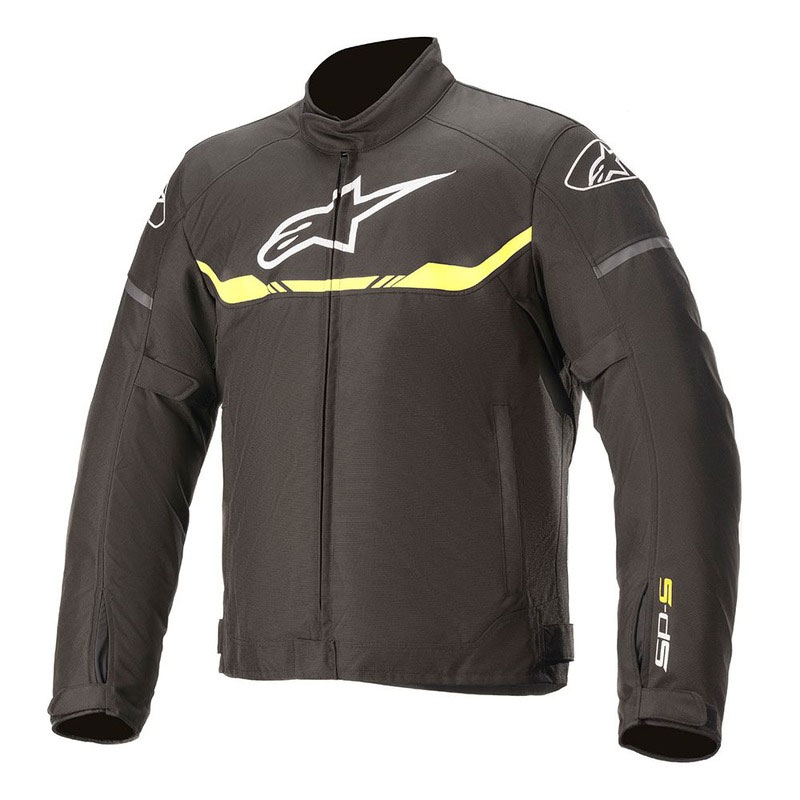 Veste de moto Alpinestars T-SPS Waterproof Black-Fluo Yellow