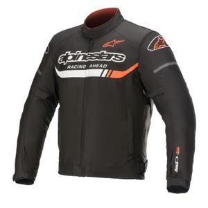 Veste moto Alpinestars T-SP S Ignition Waterproof Noir-Blanc-Rouge fluo