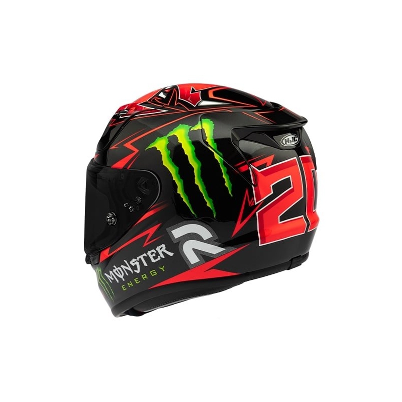 Casque intégral HJC RPHA 12 Quartararo Replica MC1 noir soldes