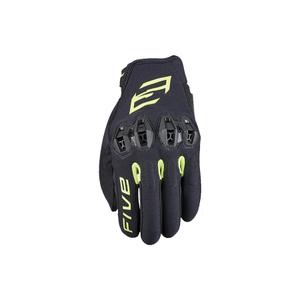 Gants moto FIVE Tricks noir-jaune fluo