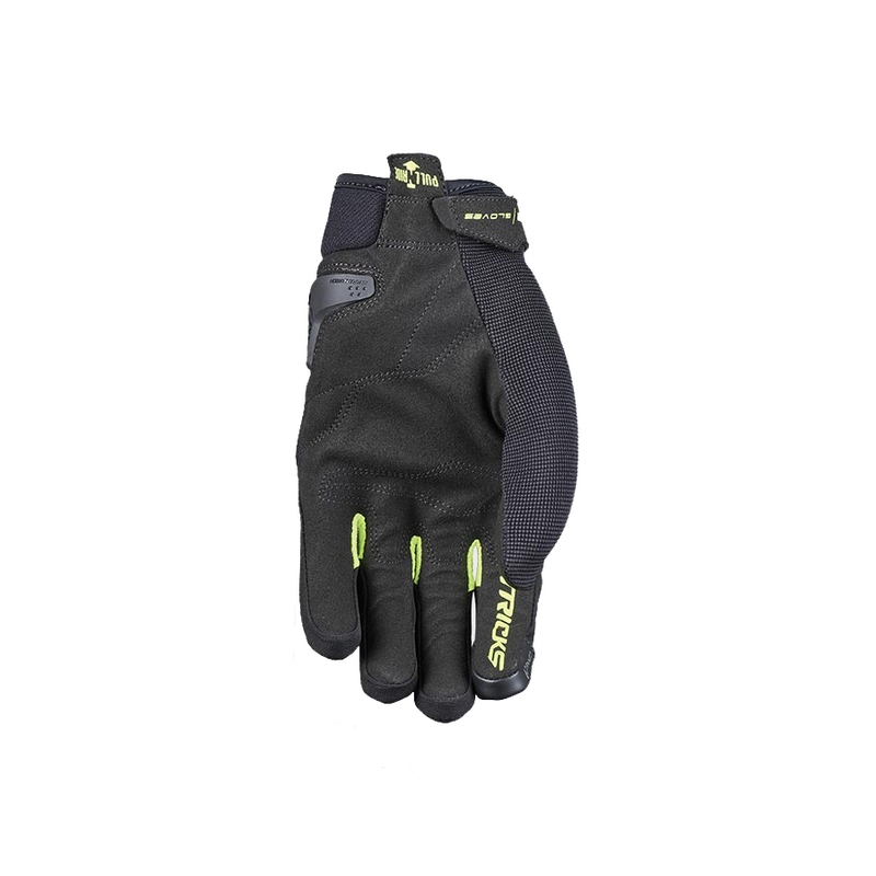 Gants moto FIVE Tricks noir-jaune fluo