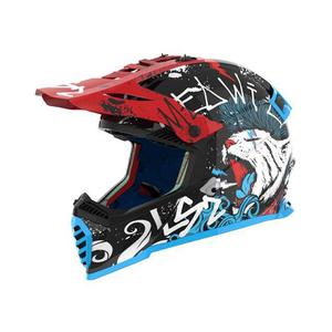 Casque motocross enfant LS2 MX437 Fast EVO Mini Starmaw noir
