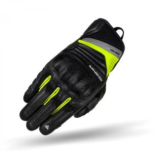 Gants moto Shima Rush noir-jaune fluo