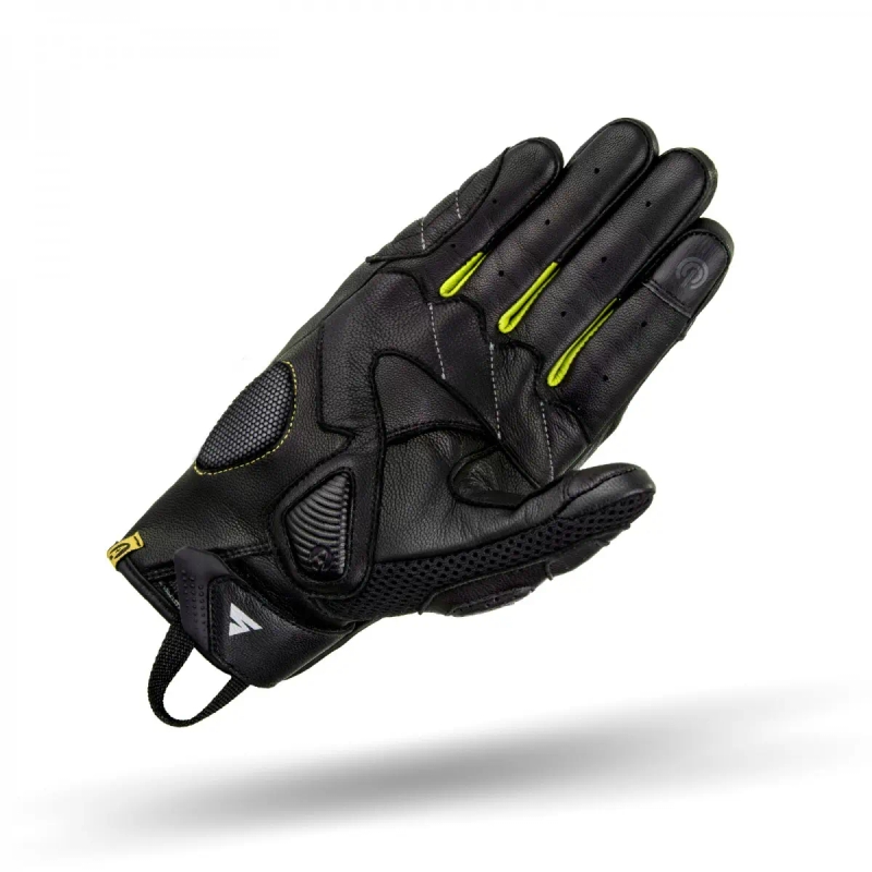 Gants moto Shima Rush noir-jaune fluo